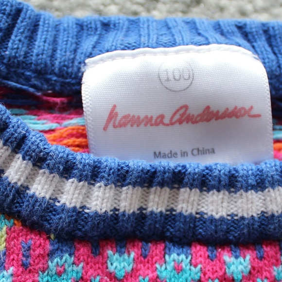 Hanna Andersson Girls Sz 100 4T Knit Dress - Picture 5 of 8